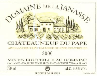 Janasse Chateauneuf du Pape - Click Image to Close